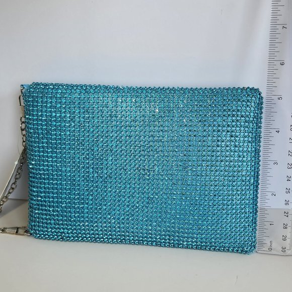 D'Margeaux NewYork Crystal Evening Bag - Light Blue - Picture 6 of 7